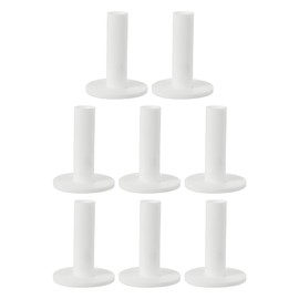 PATIKIL Rubber Golf Tees 8pcs 2.6" Golf Practice Tees Training Driving Range Tee Table Golf Ball Holder Outdoor Indoor Hitting Mat Golf Mat White