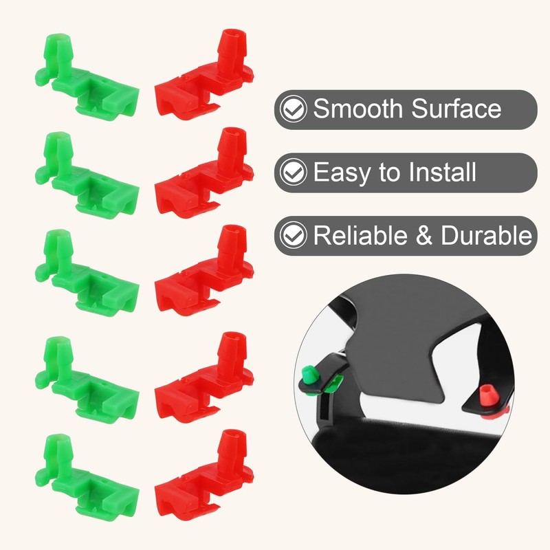 5 Pairs Tailgate Handle Rod Clip, Left & Right Car