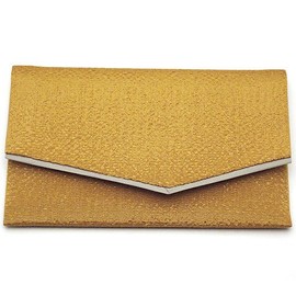 Mr. Brand Small Shop Mala Bag (念珠 Container) Luxury Crepe Gold Brown (Height 9.5 cm X Width 15 cm) – Portability Rosary Case, Rosary Container, 念珠 Bag [Mr. Shop issued With Certificate Papers]