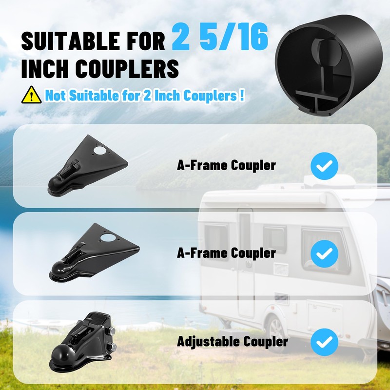 2025 Upgraded Trailer Hitch Locks Fits 2 5/16 Inch Coupler,
