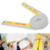 360 Degree Angle Gauge DIY Protractor Goniometer Inside Outside Measuring