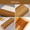 Uccellino Bamboo Chopstick Case Commercial Cutlery Case with Lid Chopstick
