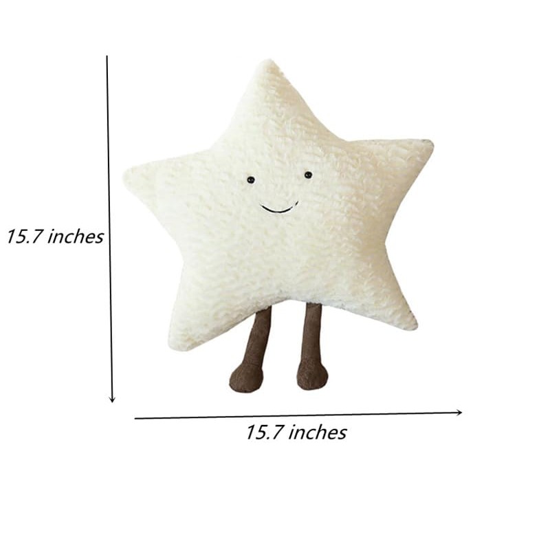 JOSON Cozy Sun Pillow Star Moon Sofa Cushion, Soft Bedside