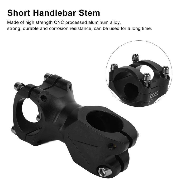 Aluminum Alloy Short Handlebar Stem Riser Short Bicycle Stem for