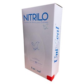 Guantes de Nitrilo para Examen, Caja con 100 Piezas, Color Lila (M)