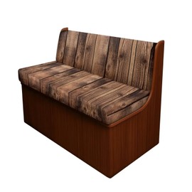 Whosucclay Brown Wood Grain RV Cushion Covers,RV Cushion Covers Dinette Booth Seats Washable Cushion Slipcovers with Non Skid and Elastic for Kids,Pets