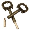 Lovelysp Lamp Socket Metal Key Switch Knobs with 1/2" Extensions
