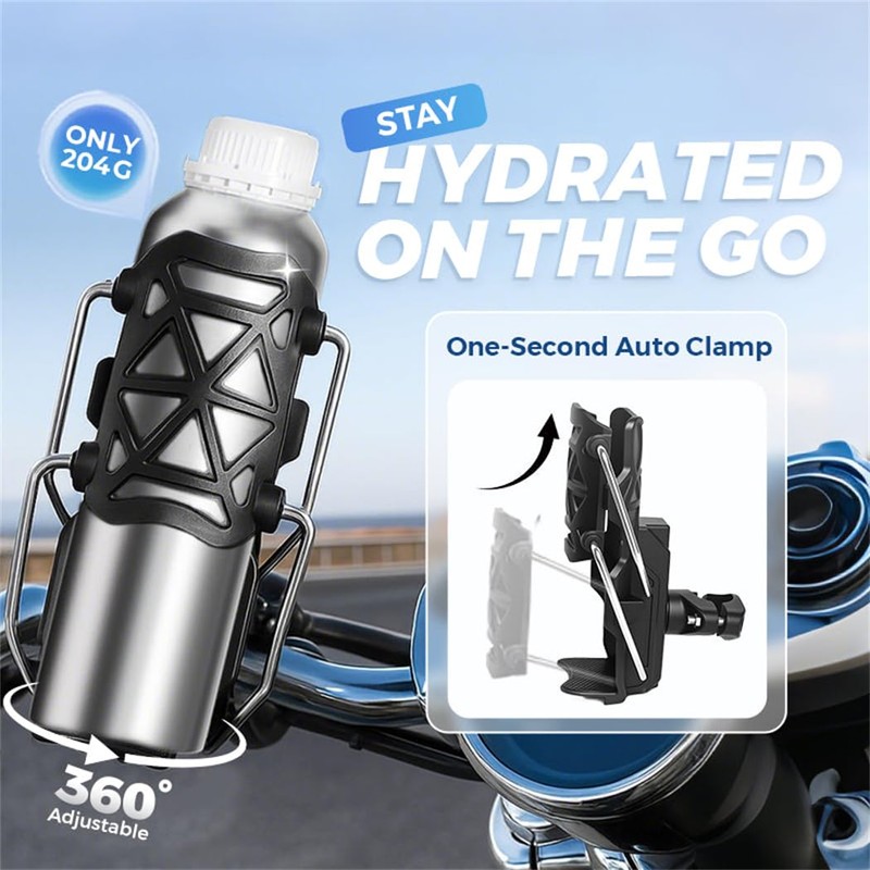 Adaptive Cycling & Motorcycle Cup Holder – Universal Bike/ATV/Boat Drink