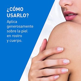 CeraVe Loción Hidratante de Rostro y Cuerpo para Piel Seca con Ácido Hialurónico 473ml