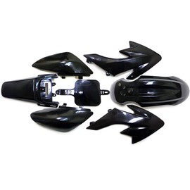 Plastics Kit with Tall Seat for Honda CRF50 XR50, Chinese 50cc 70cc 90cc Dirt Pit Bike, Fenders Fairings Replacement Plastic with Seat