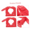 KOMBIUDA 2pcs Adjustable Rubber Clamp for Mounting Tools Quick Release