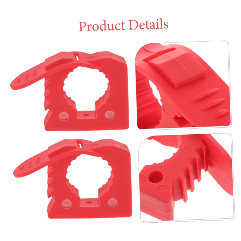 KOMBIUDA 2pcs Adjustable Rubber Clamp for Mounting Tools Quick Release