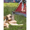 Camping Hatchet -Chopping Axe with Leather Sheath, 22.3" Forged Carbon