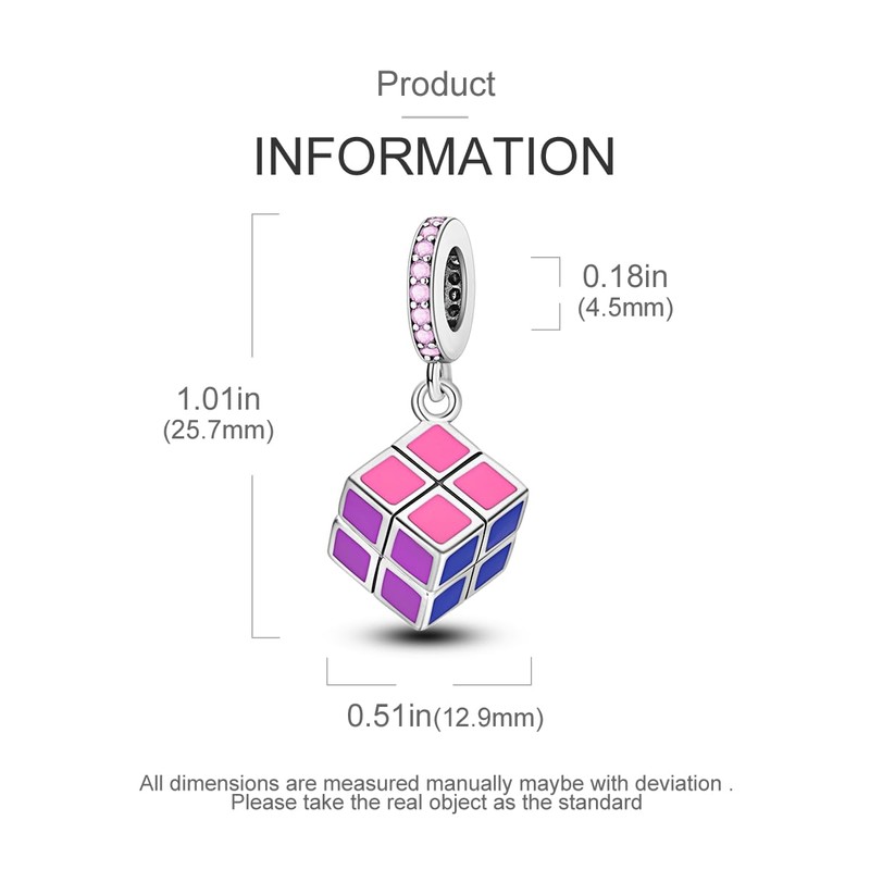 MULA 925 Sterling Silver Charms for Bracelets and Necklaces Lipstick