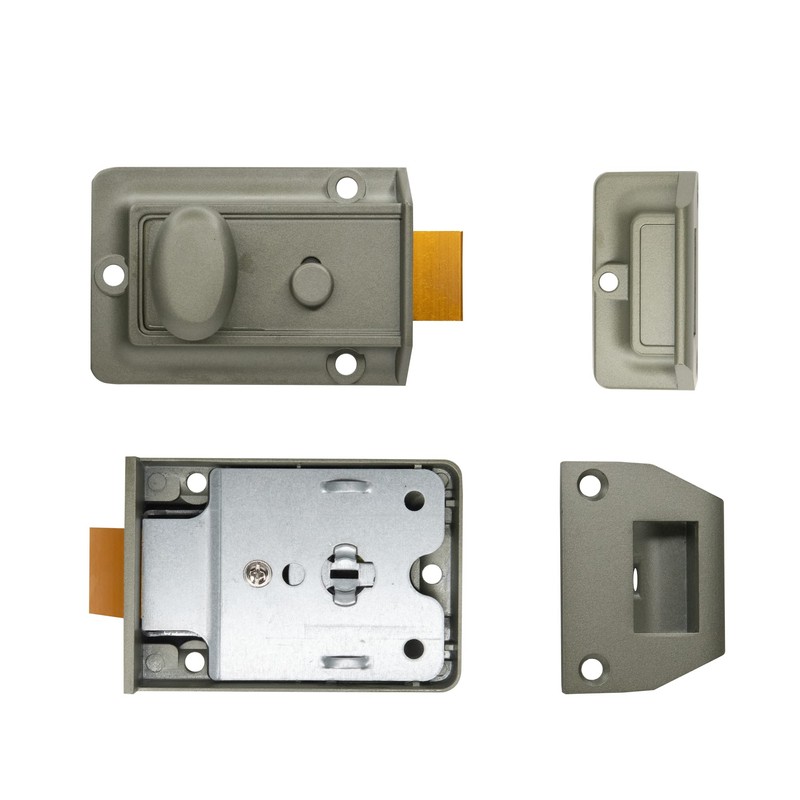 UK Security Supplies Traditional Nightlatch - 60mm Backset - Green