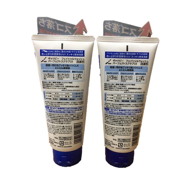 Gatsby Facial Wash, Perfect Scrub OI, Set of 2