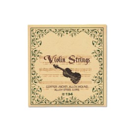 Cheerock 1 Set Violin Strings, Universal Nickel-plated Steel Strings G-D-A-E for 4/4 3/4 1/2 1/4 Size Violins, Medium Tension with Ball End, Responsive, Improve Tone & Playability