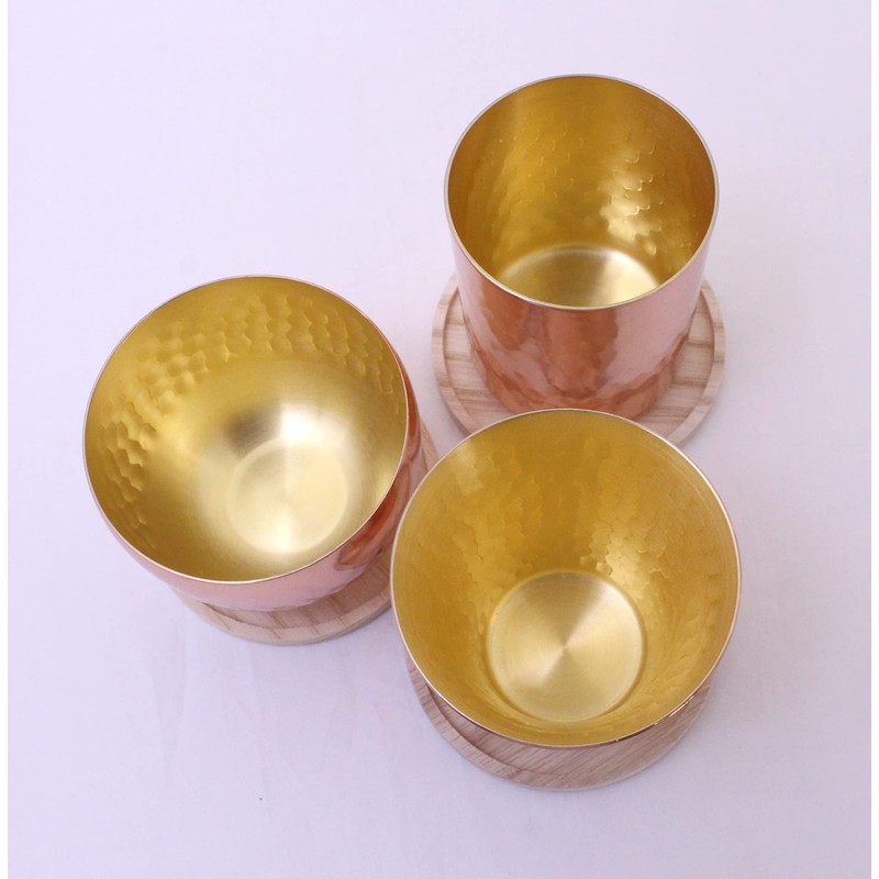 Asahi Super Commitment Copper Cup Pure Copper, Cold Sake Cup