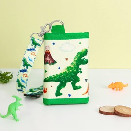 WAWSAM Children's Wallet - Wallet Children Age 4-12 Children's Purse, Dinosaurs, caricature