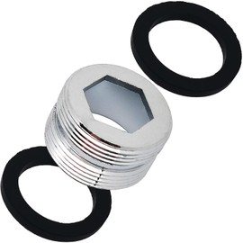 2pcs Faucet Aerator Adapter,22mm Male To 22mm Male Fine Thread Brass Sink Faucet Adapter for Connecting