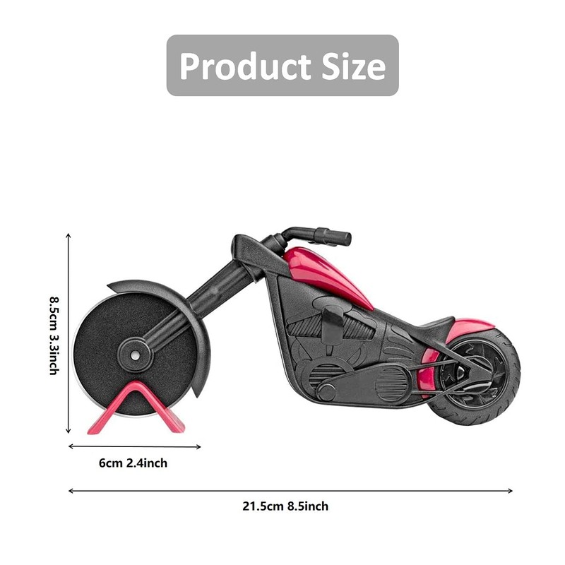 Tang Yuan Motorcycle Pizza Cutter, Pizza Cutter, Stainless Steel Pizza