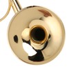 Miniature French Horn Model Brass Golden Stylish Exquisite Birthday Gift