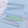 4 PCS 30cm Ruler Foldable, Ruler 30cm Folding, Clear Foldable