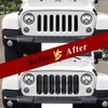 Mearo 7PCS Front Grill Mesh Inserts, Grill Inserts, Clip-on Grille