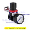 Artudatech Air Control Compressor Pressure Gauge Relief Regulating Regulator Valve