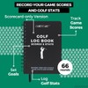 CADDENT GOLF Log Book - Wire-Bound Golf Notebook and Golf