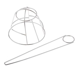 Bird Cage Hairpin Hair Bun Cage Cuff Hair Bun Holder Stick Girls (Silvery, One size)