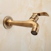 Antique Brass Bathroom Washing Machine Wall Mounted Tap with Handle
