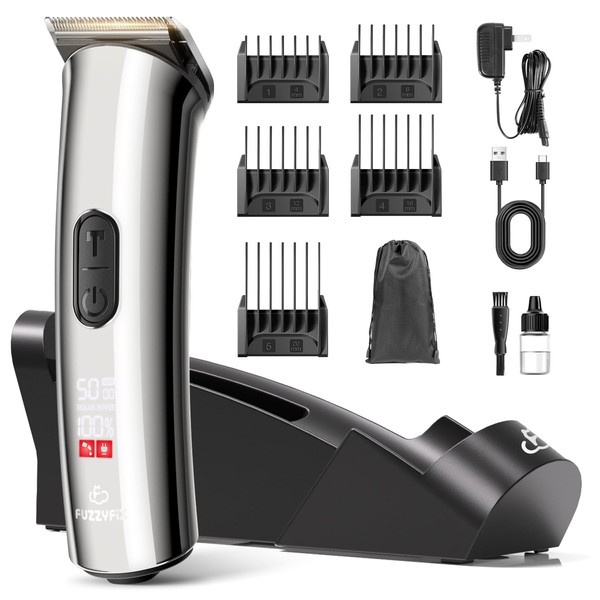 FuzzyFix FuzzyFix Professional Dog Grooming Clippers with Charging Dock, 5-in-1