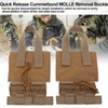 Keenso 2pcs Outdoor Quick Release Cummerbund MOLLE Removal Buckle Nylon