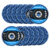 WelderElite 12-Pack Blue Stripping Discs for Angle Grinder 4-1/2" x