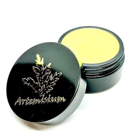 ARTEMISIUM - Artemisia Annua Ointment with Olive Oil and Beeswax 100 ml - Annual Mugwort Ointment in Purple Glass Jar - with 20% Artemisia Annua per 100 ml Olive Oil for Higher Effectiveness