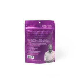 JusTea PURPLE MINT | Loose Leaf Purple Tea | Recyclable Refill Pouch | 40+ Cups (60g) | Very Low Caffeine | Award-Winning | Fair Trade | Non-GMO