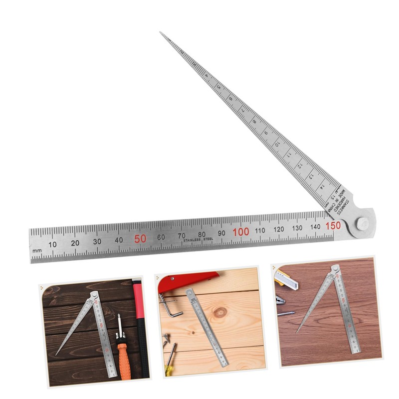 ULTECHNOVO 3sets Stainless Steel Gauge and Straight Ruler for Precision