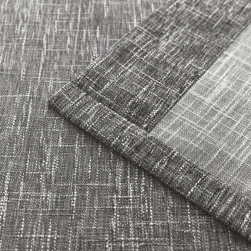 Central Park Ombre Rayon Blend Heavy Linen Texture Window Curtain