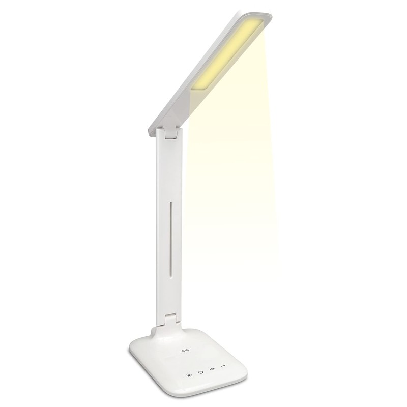 iLive LED Desk Lamp with Wireless Charging, USB Port, Foldable,