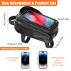 Cycling Top Tube Hard Shell Pouch, Bicycle Frame Storage Bag