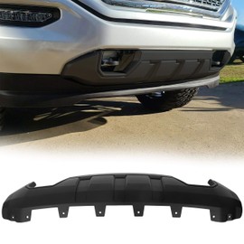 ECOTRIC Front Bumper Skid Plate Compatible with 2016-2019 GMC Sierra 1500 Bumper Valance Panel Replace for 23243494 GM1015123 23243493 Black