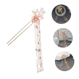 Mikinona 1pc Retro Tassel Hairpin Hair Fork for Girls Flower Hair Stick Head Wear