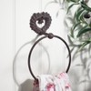 Towel Ring Wall Mounted Heart Bathroom Rail Holder Hook (AF13)