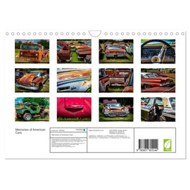 Memories of American Cars (Wandkalender 2026 DIN A4 quer), CALVENDO Monatskalender