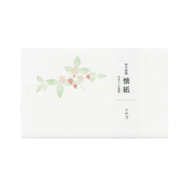 kimono Beauty No.3007 Kaishi Strawberry, 6.9 x 5.7 inches (175 x 145 mm), Pack of 20