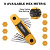 MULWARK 17pcs Folding Allen Wrench Set | Metric & Standard