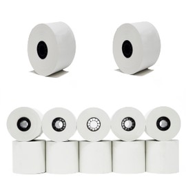 44mm Thermal Paper Rolls (10 Rolls) 1 3/4" x 230' feet for Sharp Cash Register Tape.