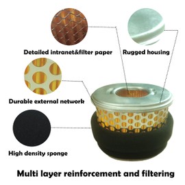 LXQTAO Air Filter Replacement for Honda GX240 GX270 8HP & 9HP Engine – Direct Fit with Part # 17210-ZE2-821, 17210-ZE2-822, 17210-ZE2-515, 17210-ZE2-505 (3 sets)