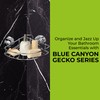 Blue Canyon Gecko Corner Rack, Shower Caddy with Vacuum Suction,